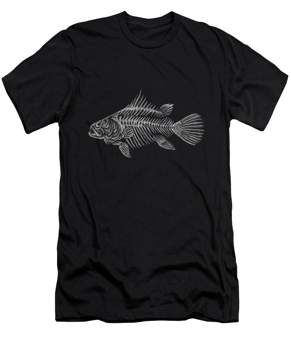 Bone Fish Skeleton Fish Bone Tony Rubino T-Shirt