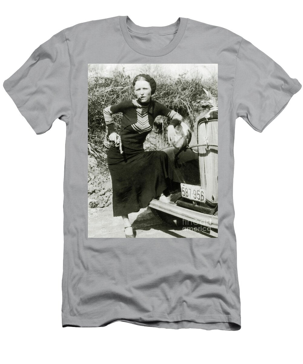 Bonnie Parker Has a Gun Jon Neidert T-Shirt