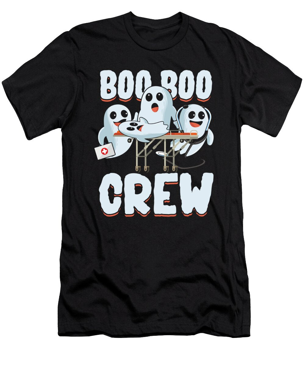 Boo Boo Crew Doctor Emt Ems Paramedic Caduceus Nurse Ambulance Gift Thomas Larch T-Shirt