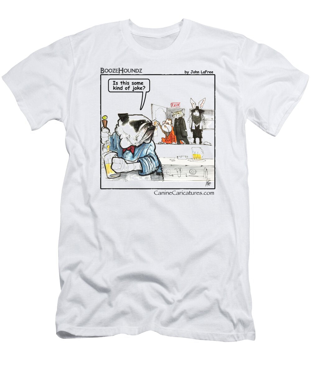 Boozehoundz Monk Priest and a Rabbi John Lafree T-Shirt