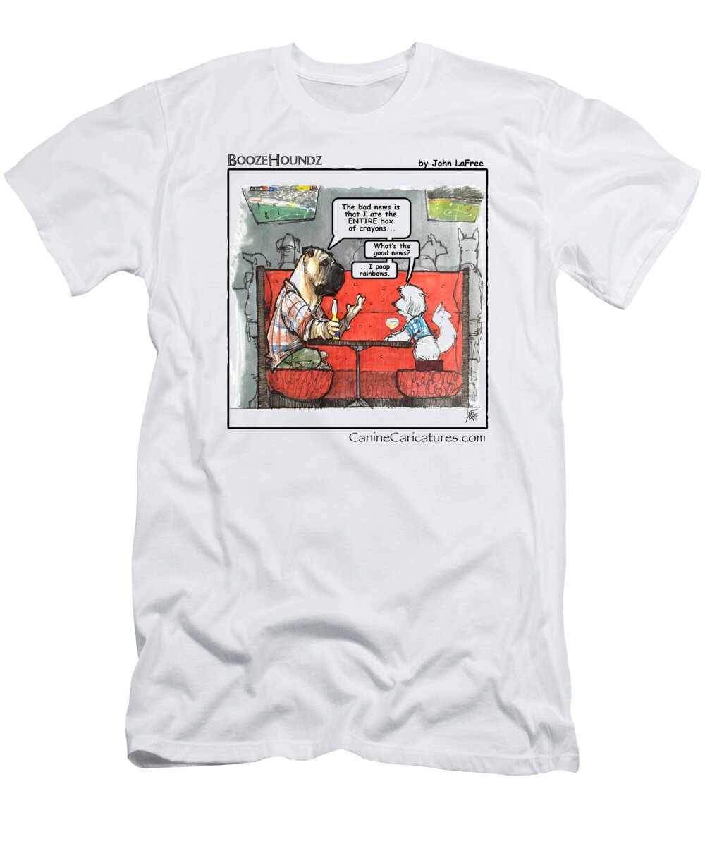 Boozehoundz Rainbows John Lafree T-Shirt