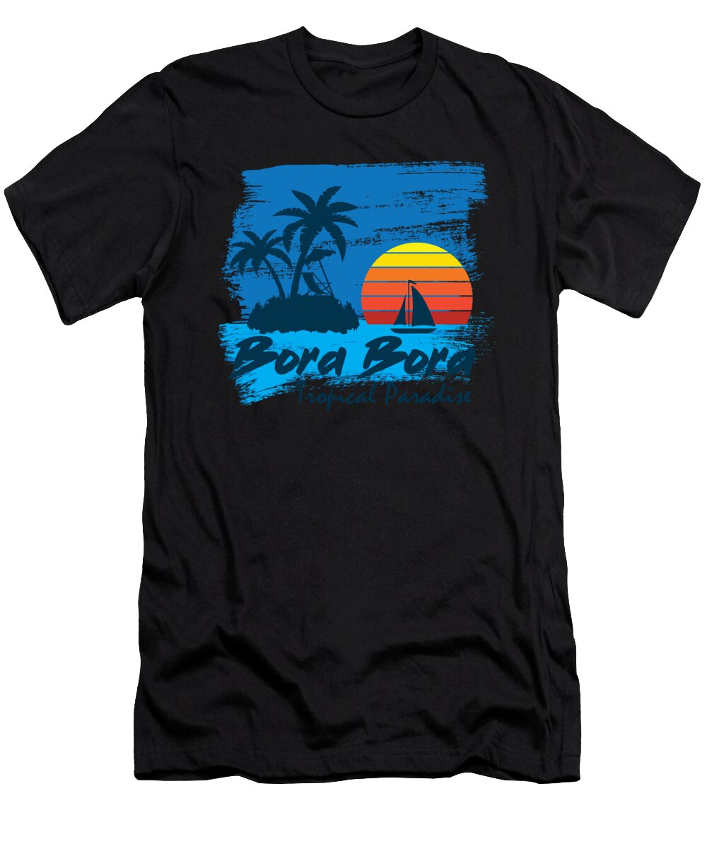 Bora Bora Summer Vacation Maldives Travel Destination Gift Jan Deelmann T-Shirt