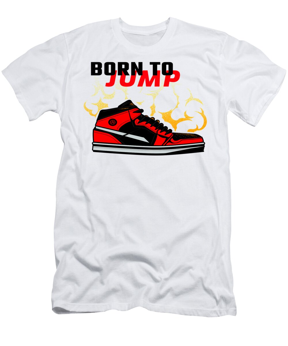 Born to Jump Basketball Player Orange Color Quang Vu T-Shirt