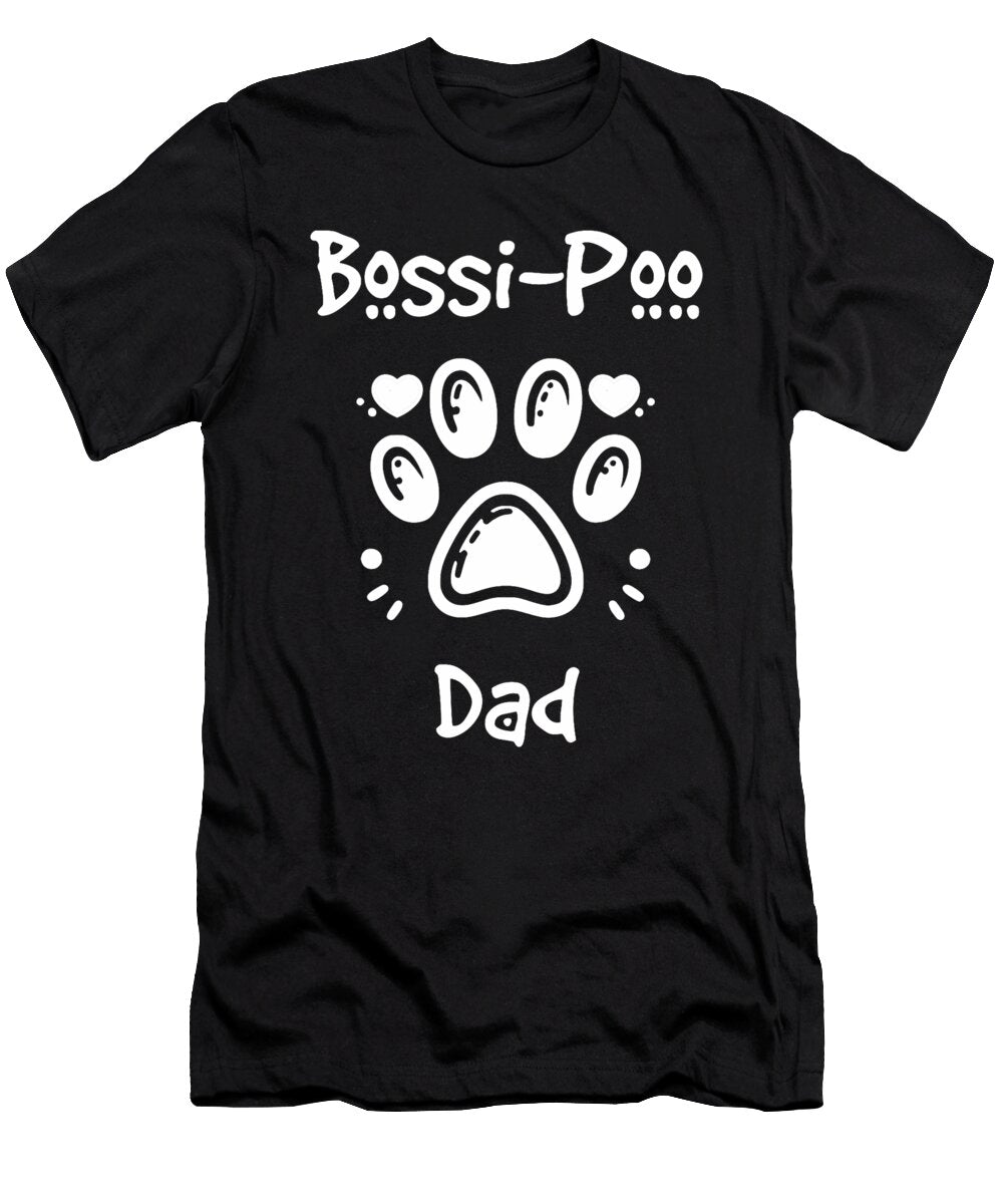 Bossipoo Dad Boston Terrier Poodle Mix Dog Sophie Eleanor T-Shirt