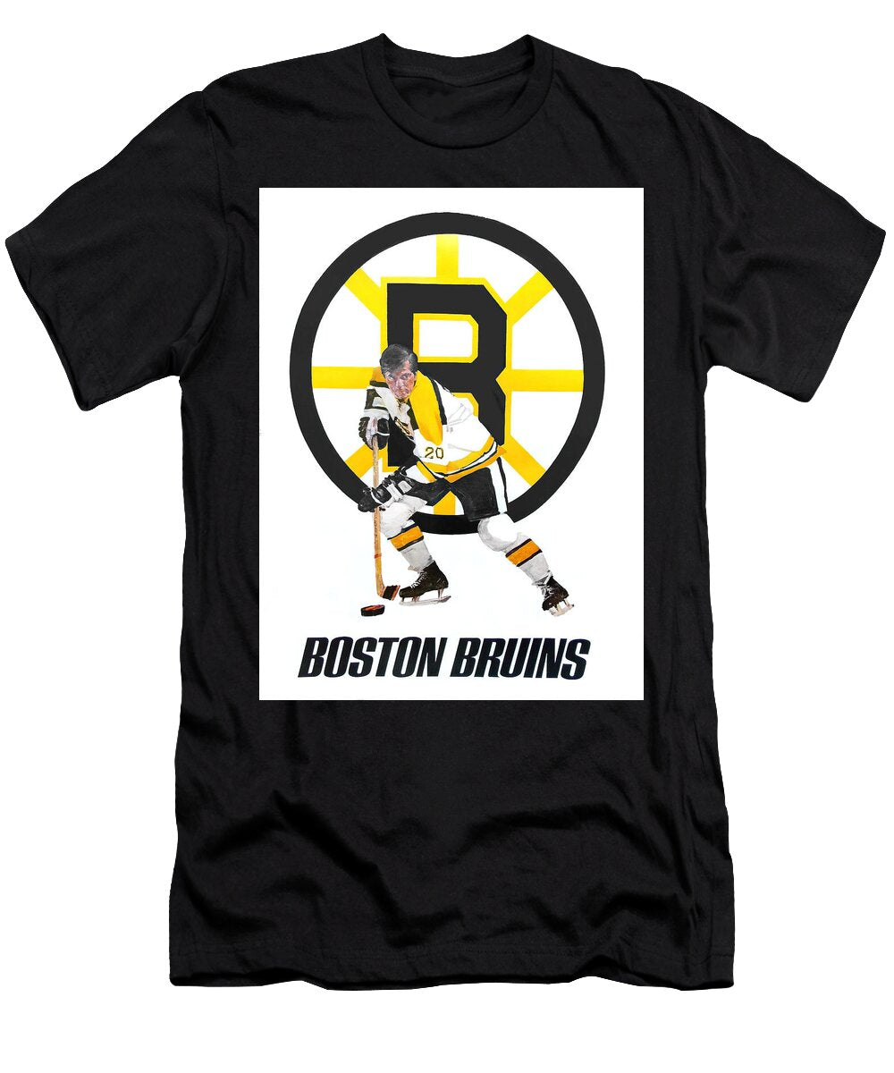 Boston Bruins 1970s Poster Big 88 Artworks T-Shirt
