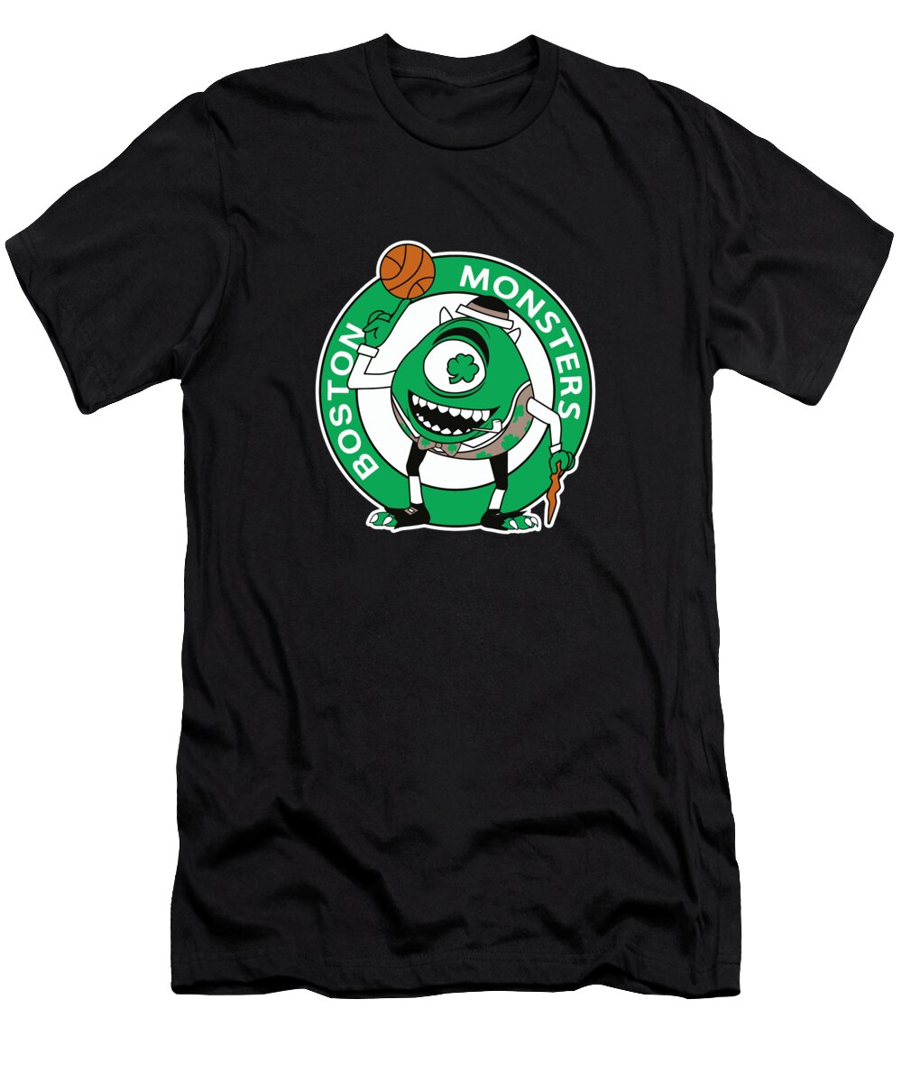 Boston Celtics Monsters Huyen Vu T-Shirt