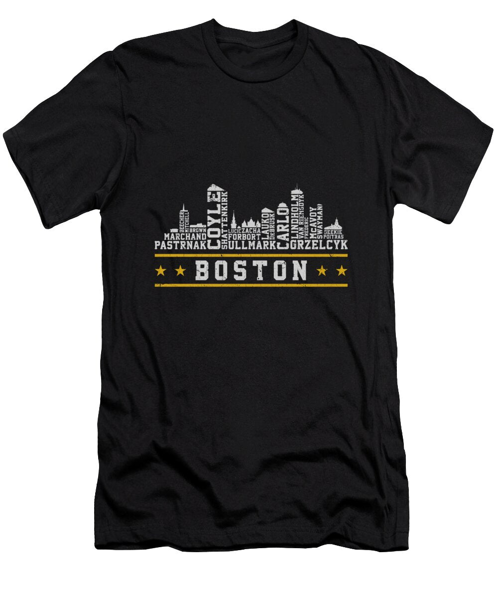 Boston Hockey Roster Skyline 23 Ihsan Sirin T-Shirt