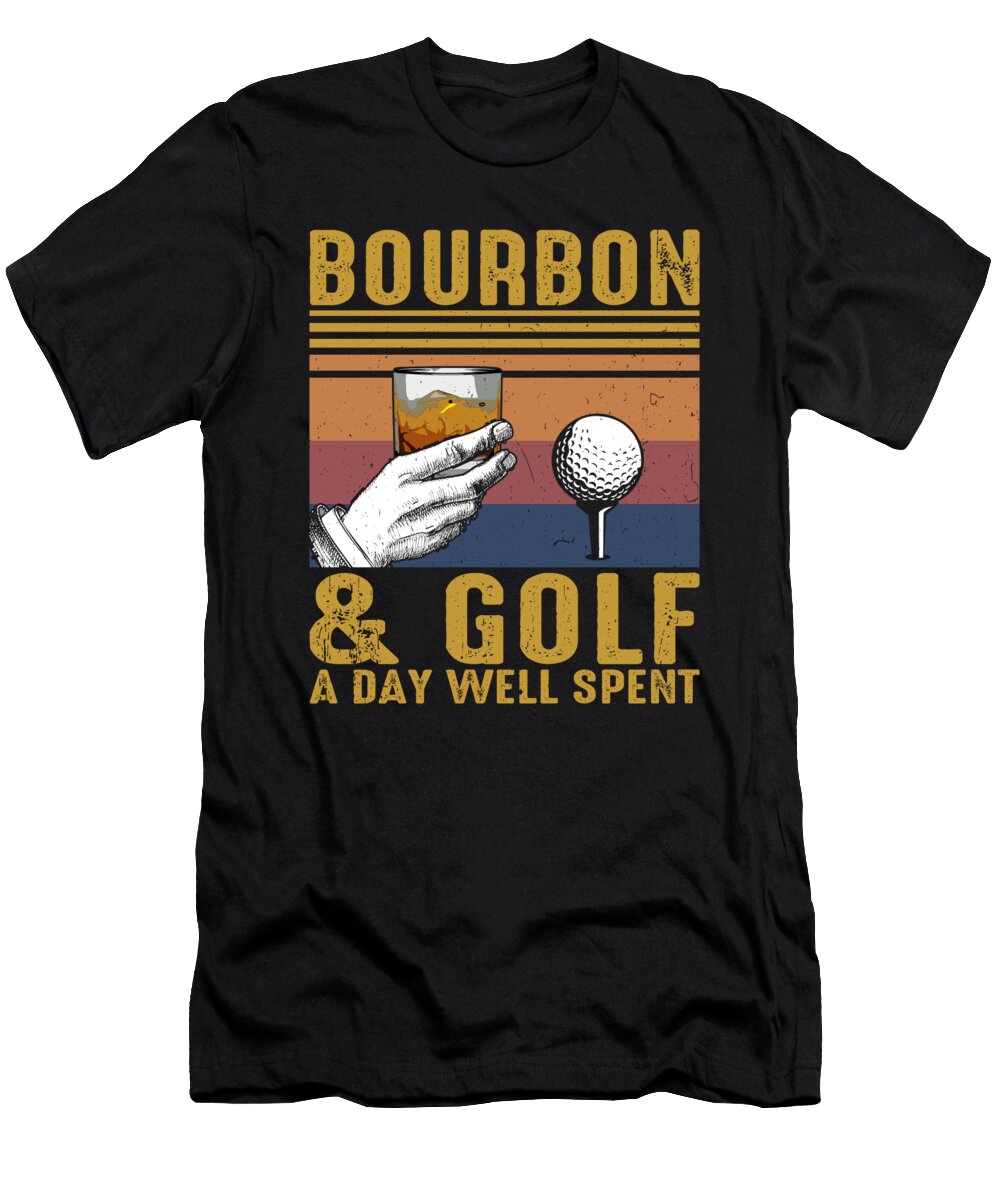 Bourbon Golf Funny Golfer Bourbon Lover Me T-Shirt