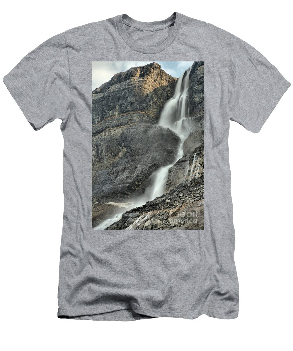 Bow Glacier Falls Rugged Cliff Adam Jewell T-Shirt