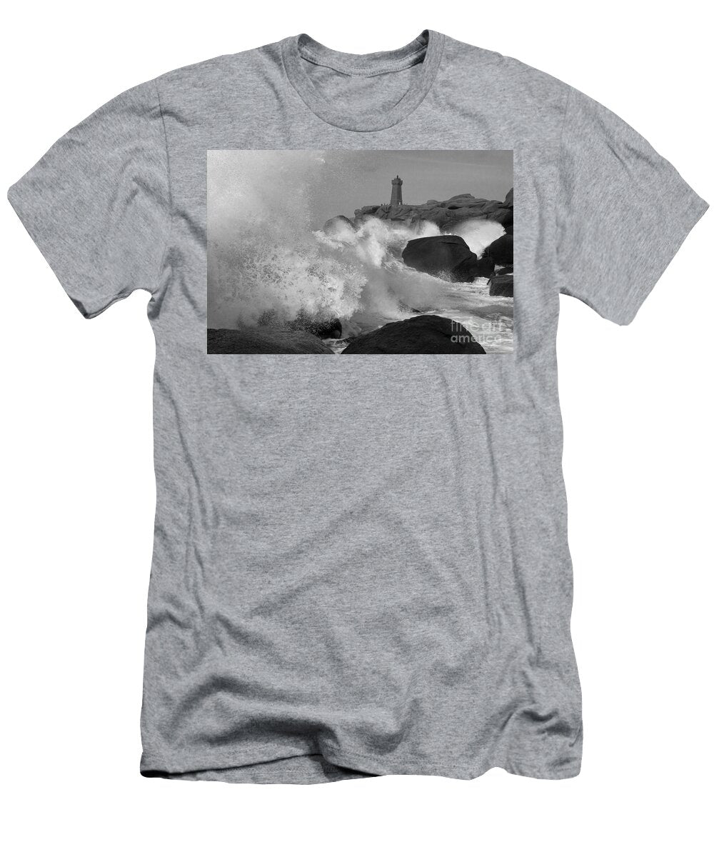 Breaking of Waves Black and White Heiko Koehrer Wagner T-Shirt