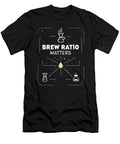 Brew Ratio Matters Coffee Ritual Moon T-Shirt