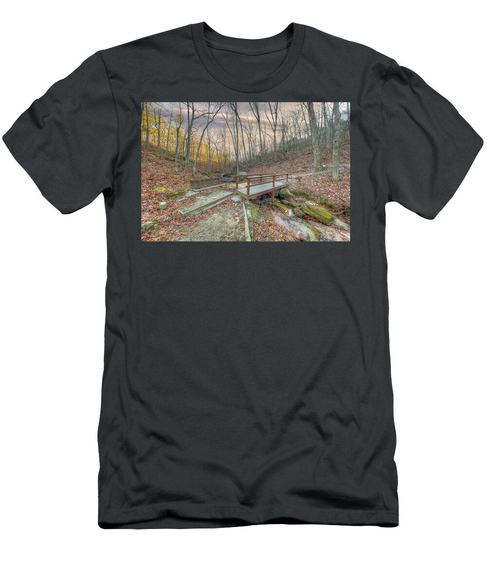 Bridge Over Pickle Creek Larry Braun T-Shirt
