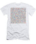 Bright Curve Mosaic Textures Alpaca Man T-Shirt