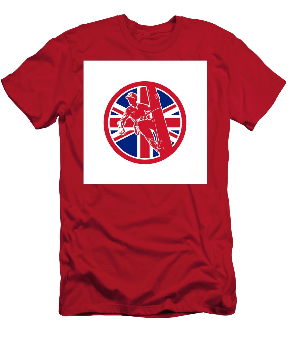 British Linesman Union Jack Flag Icon Aloysius Patrimonio T-Shirt