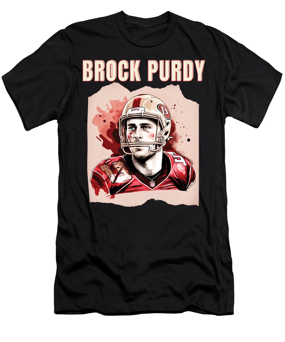 Brock Purdy 49ers Football NFL Draft Prospects Nicole Georges T-Shirt