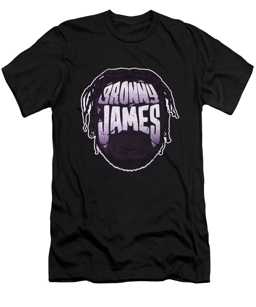 Bronny James Jr Los Angeles L Player Silhouette Ihsan Sirin T-Shirt