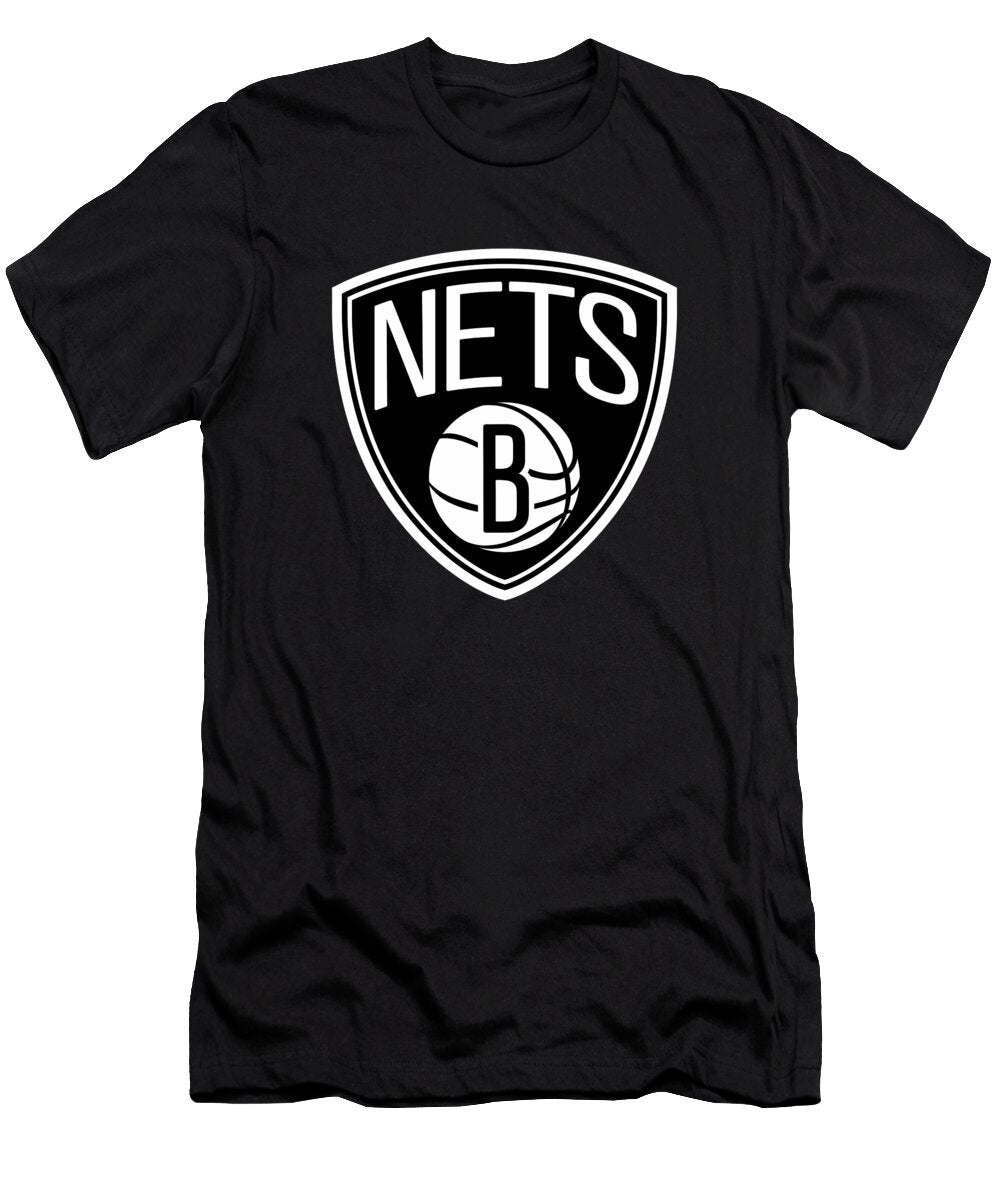 Brooklyn Nets Basketball Club Black Logo Jones Dvm Nathaniel T-Shirt