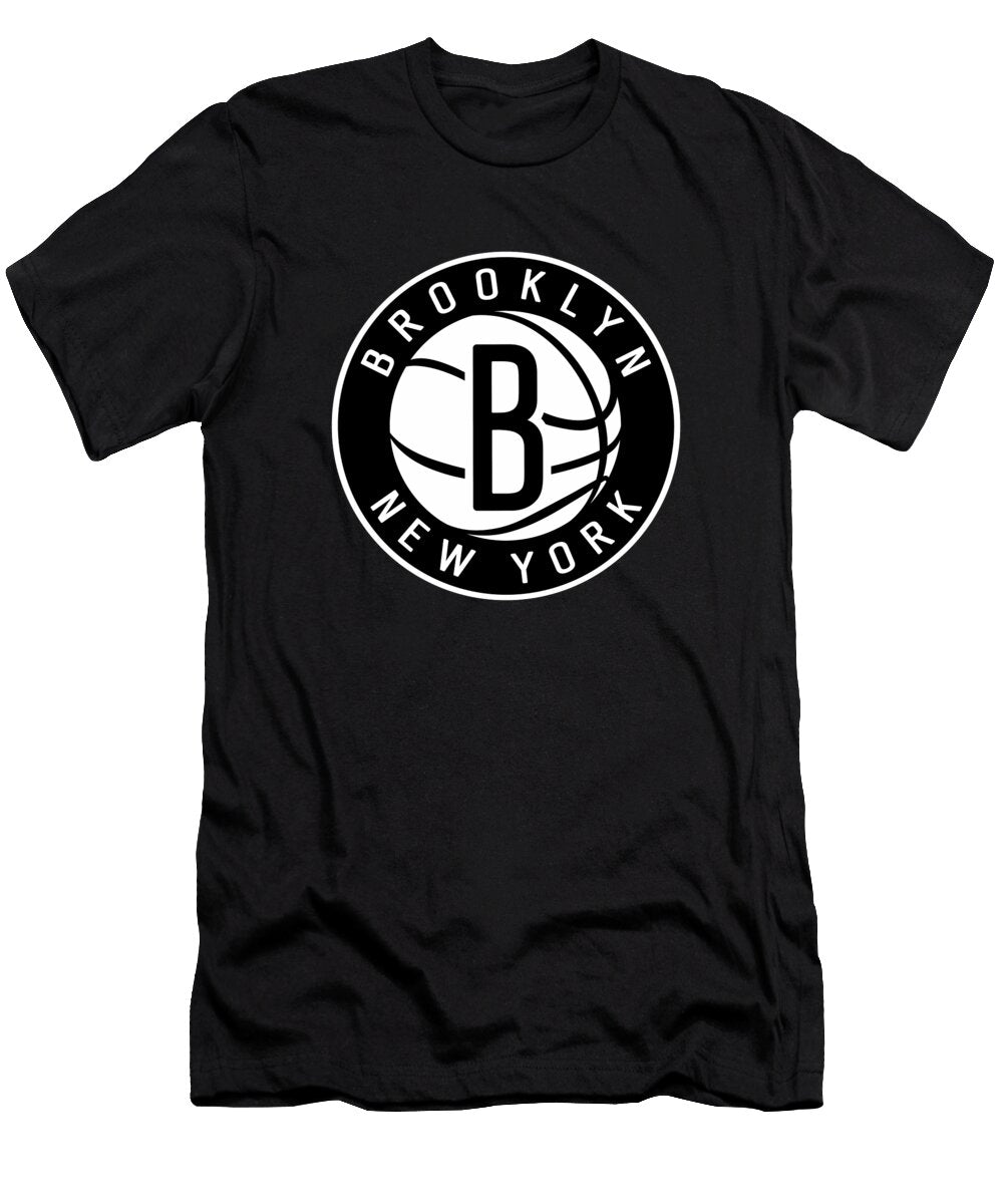 Brooklyn Nets New York Basketball Club Black Logo Jones Dvm Nathaniel T-Shirt