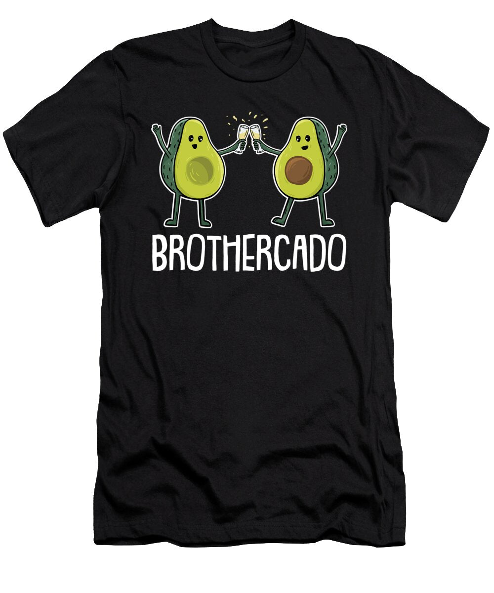 Brother Avocado Sibling Family Brother Crazy Squirrel T-Shirt