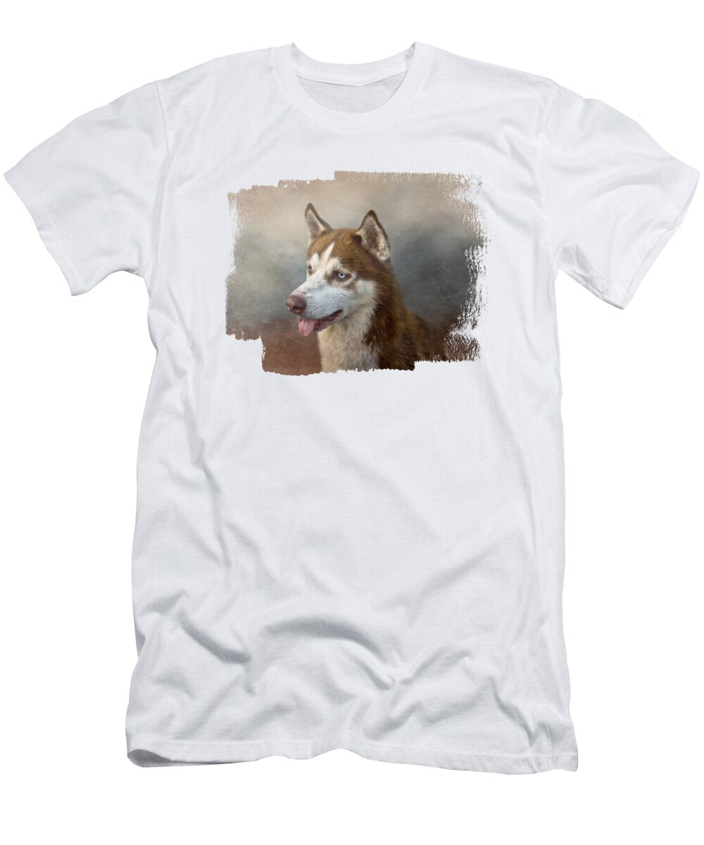 Brown Husky Three Elisabeth Lucas T-Shirt