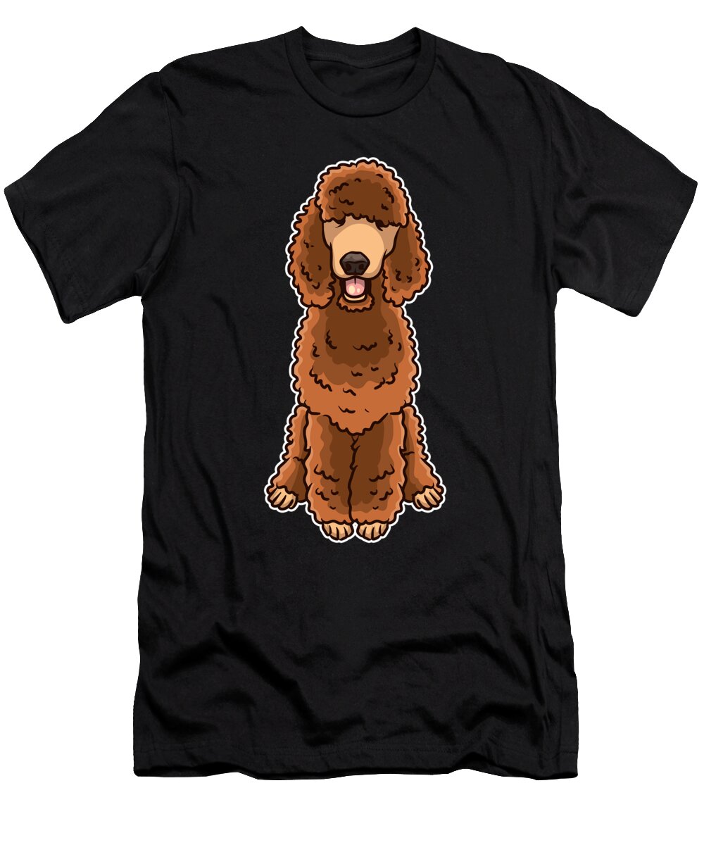 Brown Poodle Dog Gift Idea Zimstarus T-Shirt