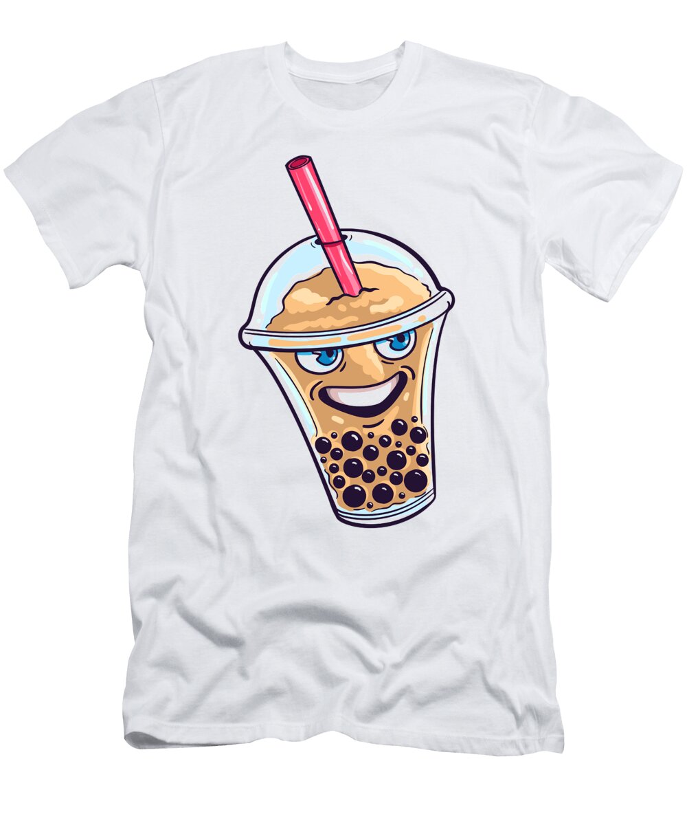 Bubble Tea Boba Drink Milk Drinking Cute Ball Gift Robin Broederbauer T-Shirt