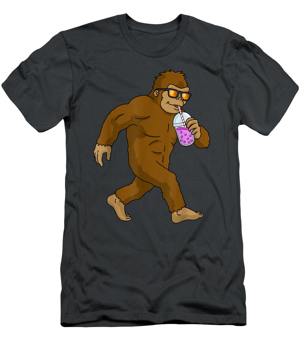 Bubble Tea Men Bigfoot Boba Tea Women Kaziac Fayha T-Shirt