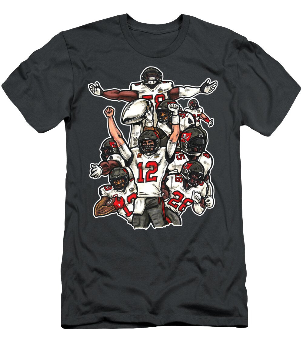 Buccaneers 2020 Champions Pewter Richard Miller T-Shirt