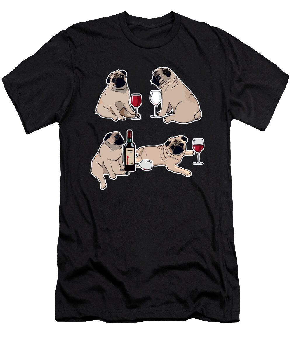Bull Dog Wine Dog Lover Owner Pet Puppy Animal Gift Thomas Larch T-Shirt