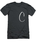 C in Light Gray Simple Script Custom Home Fashions T-Shirt