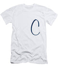 C in Oxford Blue Simple Script Custom Home Fashions T-Shirt
