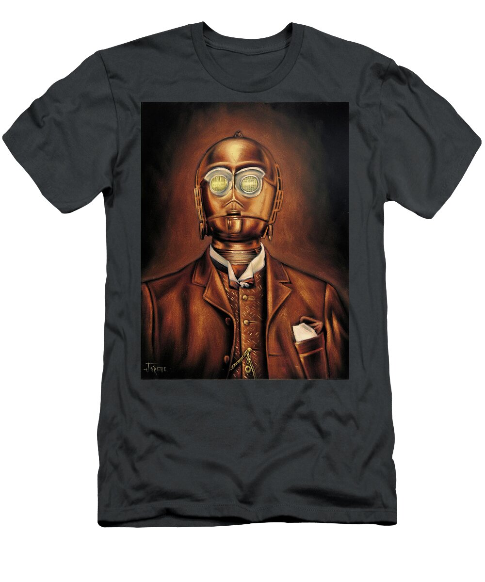 C3p0 C3po See Threepio C 3po R2d2 R2 D2 Star Wars Darth Velvet Painting J462 Jorge Terrones T-Shirt