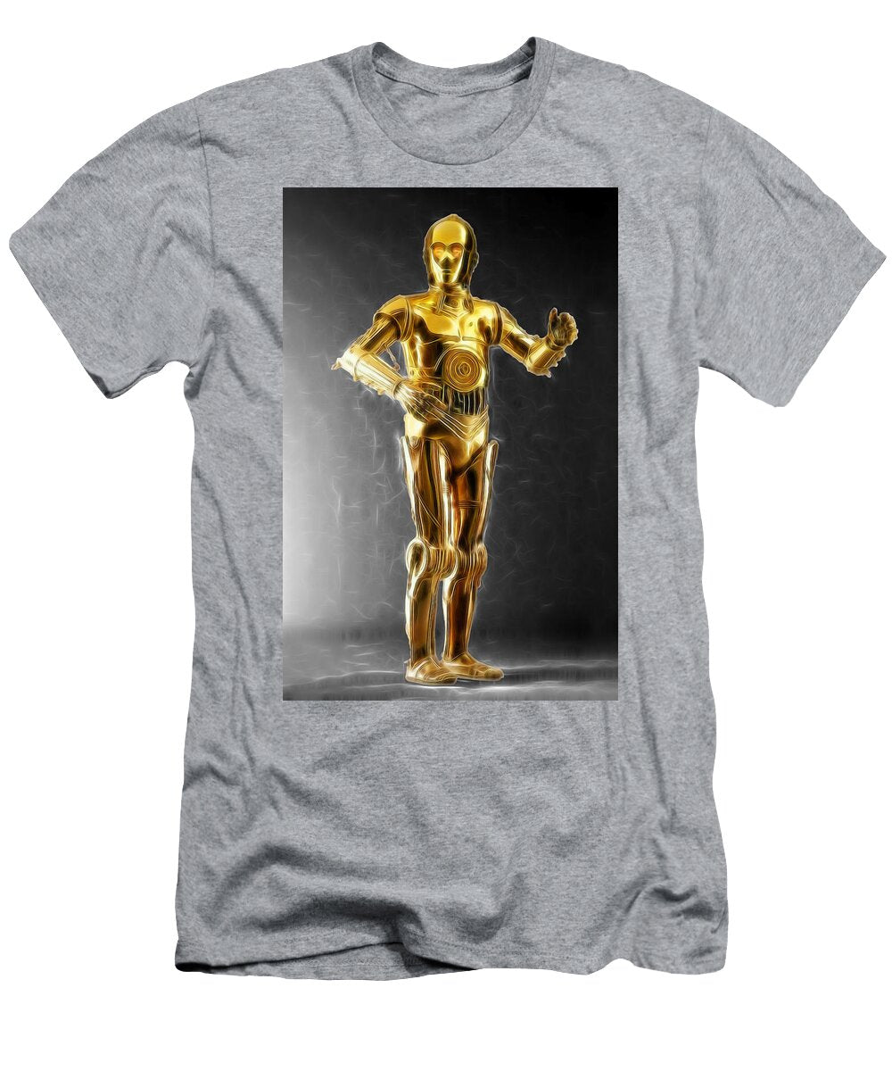 C3po Waiting for Something Scott Campbell T-Shirt