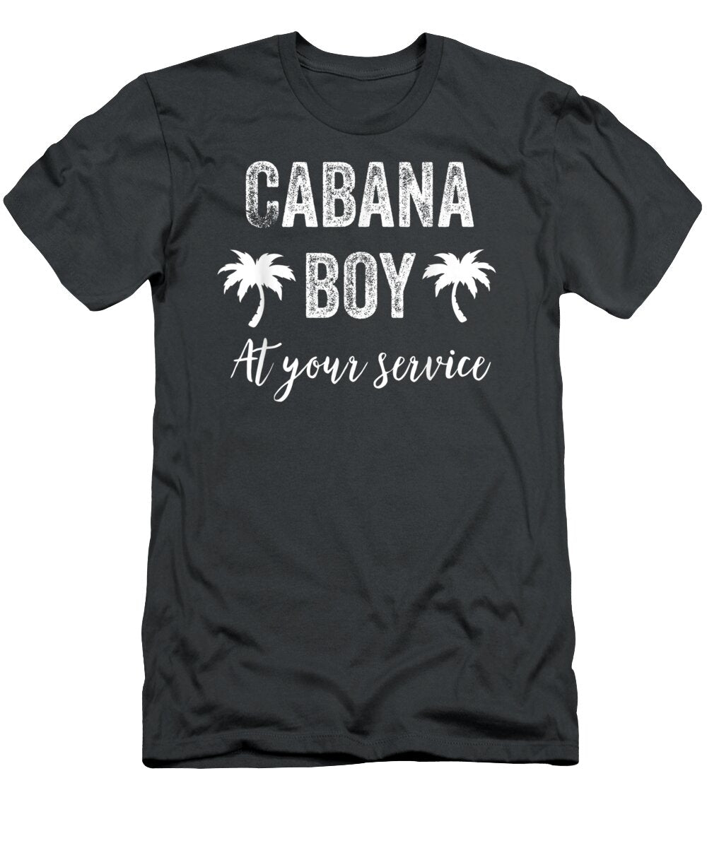 Cabana Boy Pool Party Bartender Mens Freder Scotti T-Shirt