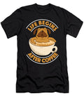 Cafe Caffeine Barista Life Begins After Coffee Crazy Squirrel T-Shirt