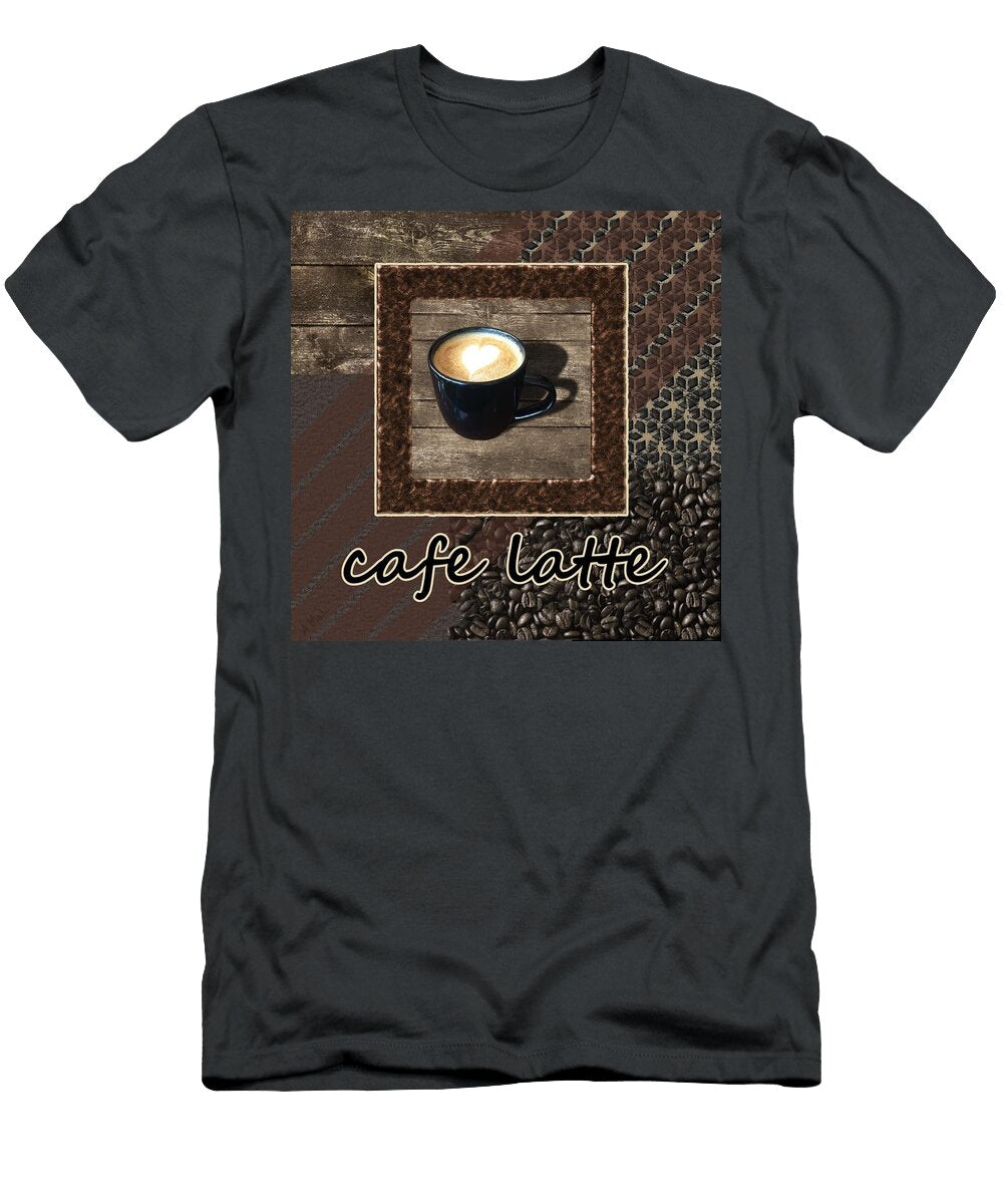 Cafe Latte Coffee Art Anastasiya Malakhova T-Shirt