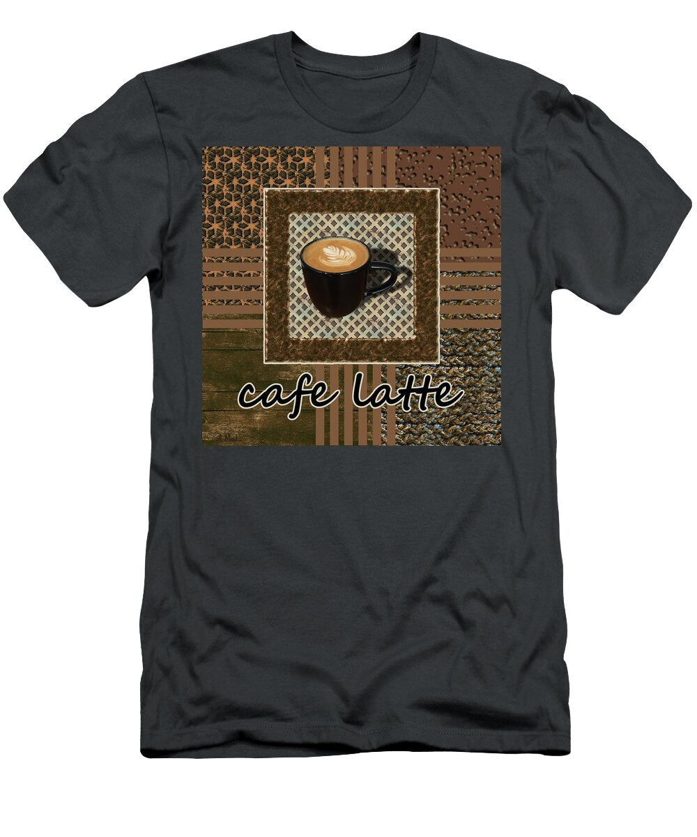 Cafe Latte Coffee Art Caramel Anastasiya Malakhova T-Shirt
