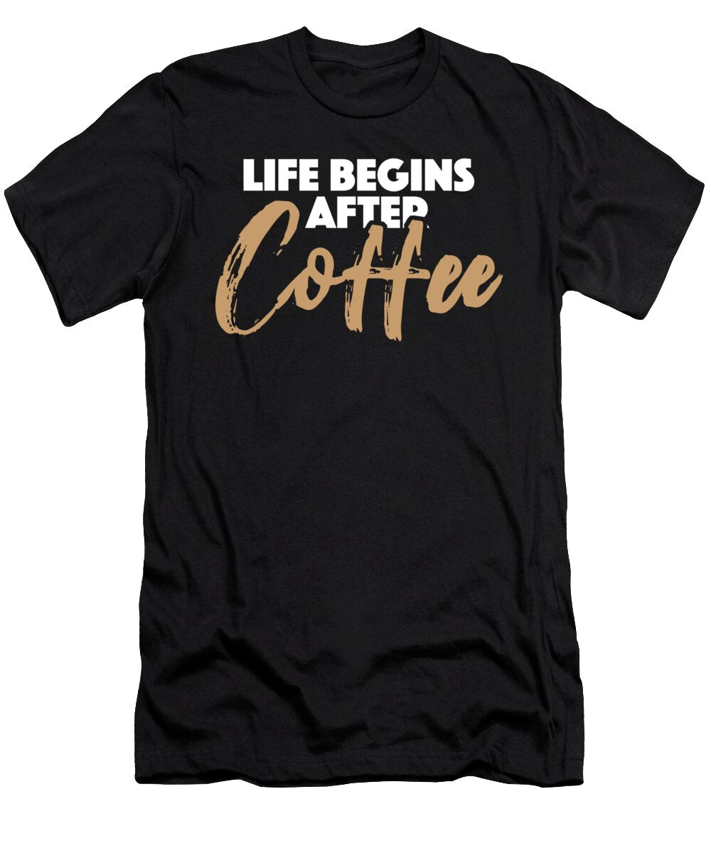 Cafe Lover Fanatic Barista Life Begins After Coffee Crazy Squirrel T-Shirt