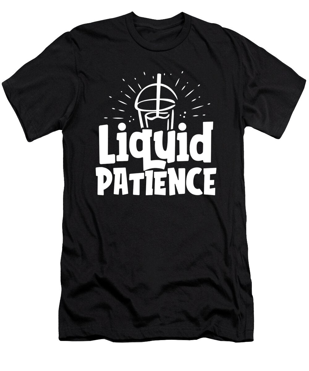 Caffeine Liquid Patience Coffee Drinker Gift Kanig Designs T-Shirt