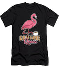 Caffeine Queen Roaster Cafe Roasting Coffee Flamingo Crazy Squirrel T-Shirt