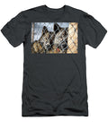Caged Husky Sled Dogs in Svalbard Jane Rix T-Shirt