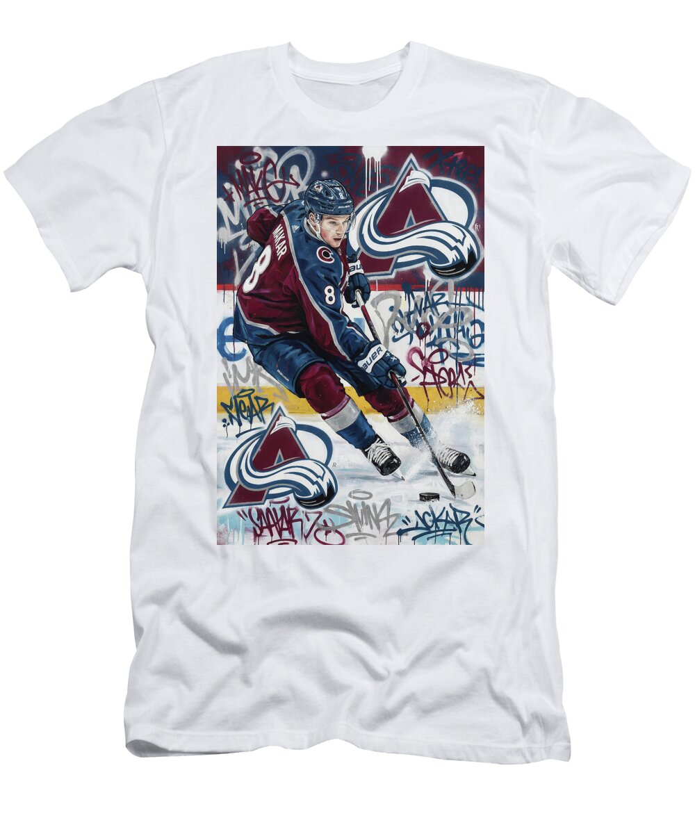 Cale Makar Colorado Avalanche Graffiti Poster Hockey Player NFL Sampadart Gallery T-Shirt