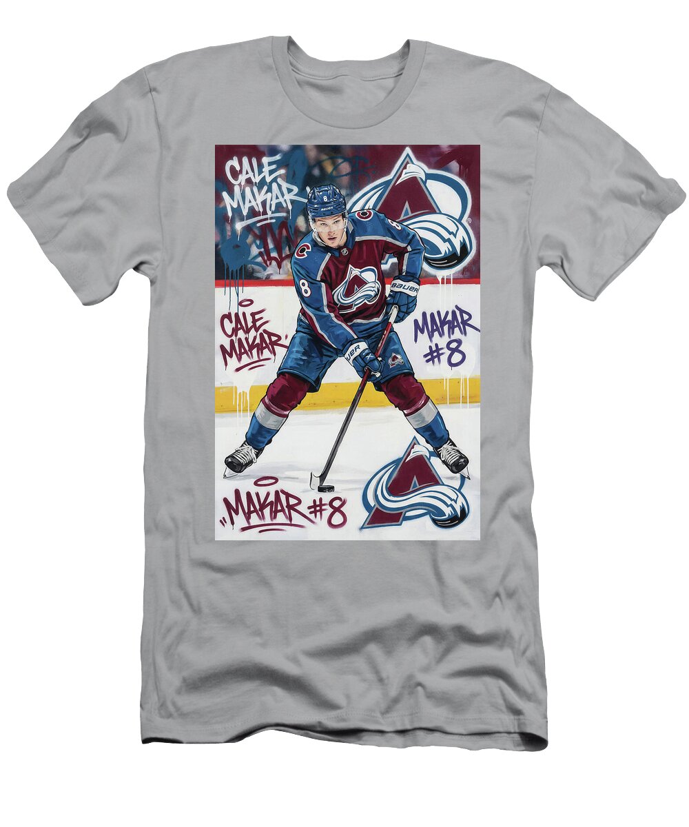 Cale Makar Graffiti Poster Hockey Player NHL Sampadart Gallery T-Shirt