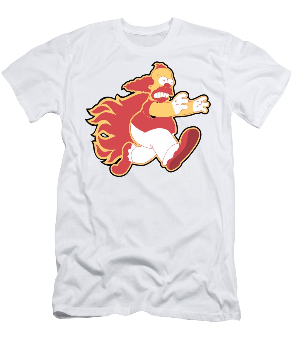 Calgary Flames Krusty the Clown Huyen Vu T-Shirt