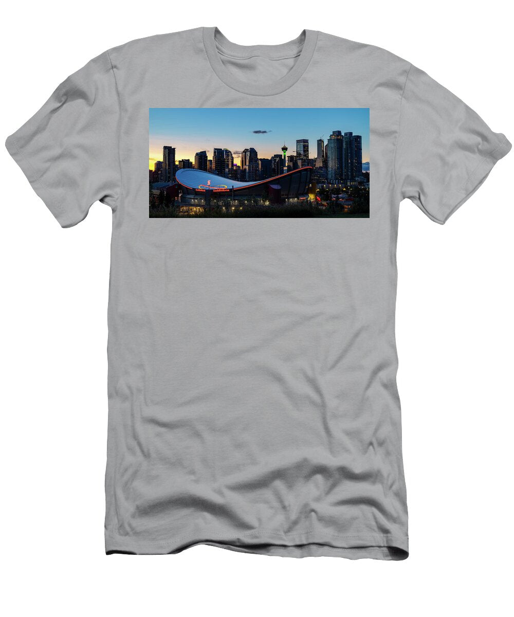 Calgary Saddledome Sunset Jim Allsopp T-Shirt