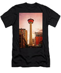 Calgary Tower At Sunset Delphimages Photo Creations T-Shirt