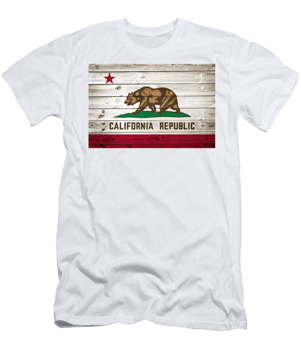 California Republic State Flag Delphimages Flag Creations T-Shirt