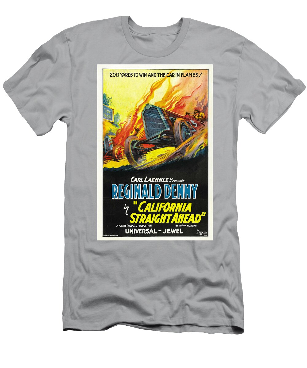 California Straight Ahead 1925 Original Movie Poster T-Shirt