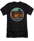 California USA American Gift Vintage Retro San Diego Palm Trees Beach Summer Thomas Larch T-Shirt