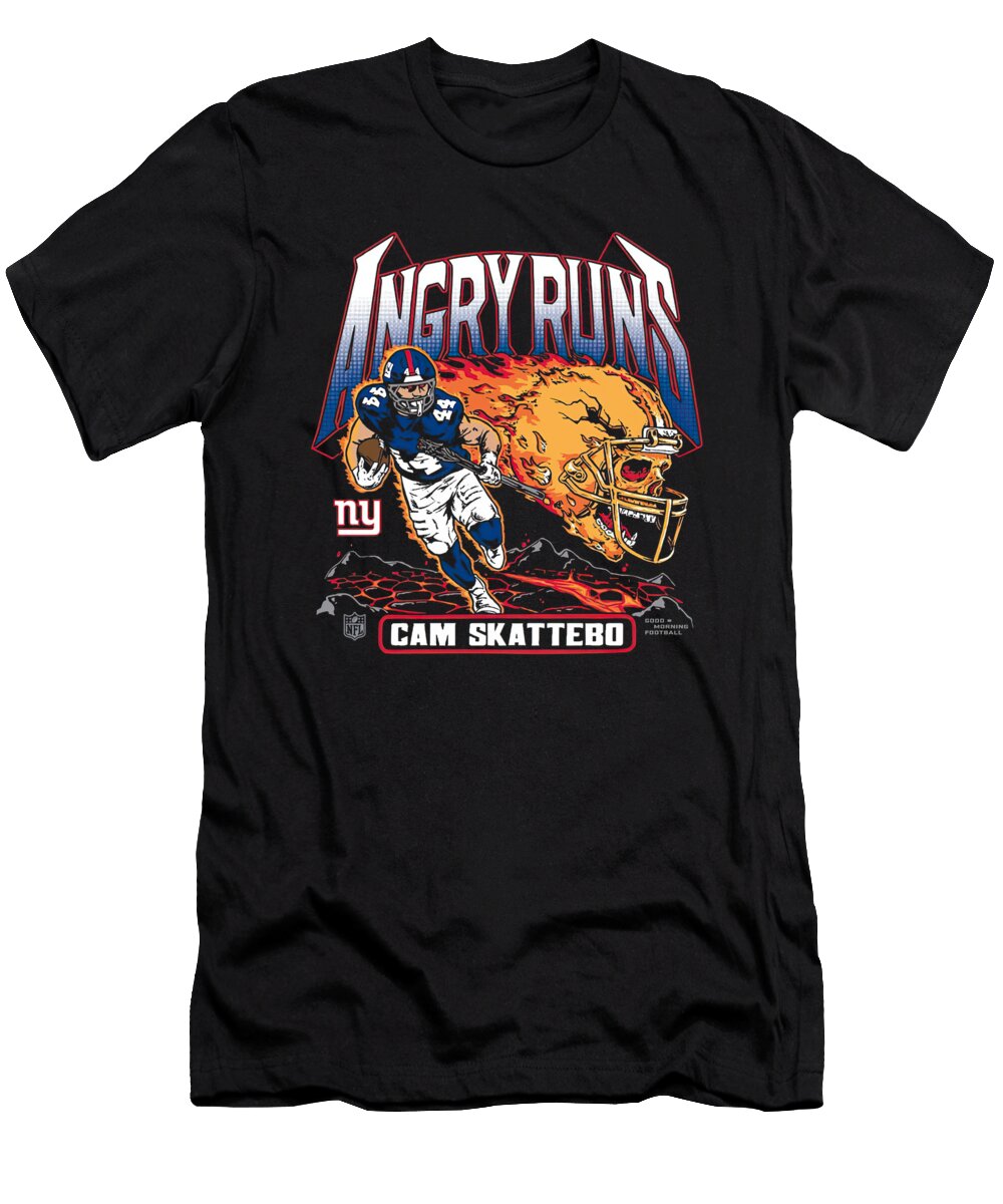 Cam Skattebo New York Giants Homage Angry Runs Player Graphic Cam Skattebo New York Giants Homage Angry Runs Player Graphic T-Shirt